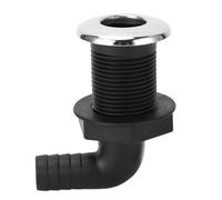 QANYEGN Nylon à des raccords de Coque, barbelé Court à Travers Un Tuyau de Coque, à Travers Le connecteur de Coque pour Les transoms de Bateau puits de puits de Glace Yacht (Tube à 90 degrés,