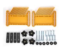 QANYEGN Outils de travail du bois, planches à plumes tandem, dispositif de sécurité, planche à plumes empilable pour scies à table, tables de toupie (Planche à plumes carrée type B jaune)