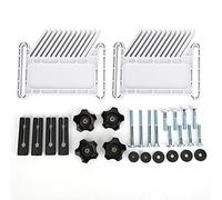 QANYEGN Outils de travail du bois, planches à plumes tandem, dispositif de sécurité, planche à plumes empilable pour scies à table, tables de toupie (Planche à plumes carrée type B blanche)