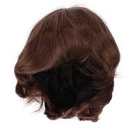 QANYEGN Perruques brunes masculines, mâle courts raides courts, perruque de cheveux raide courte pour costume Halloween Affichage Cosplay