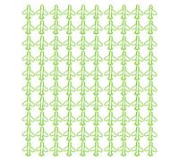 QANYEGN Plane Paperclips, Plastic Covered Wire Cute Metal Paper Clips, Airplane Shaped Bookmark Clips for Document Sorting and Organizing (Blue) (Green)