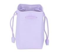 QANYEGN Sac Appareil Photo en Cuir PU, Sac d'appareil Photo reflète de Reflex numérique, Sac de Pochette à Crampons pour Un Organisateur de Stockage d'imprimante de Films d'apparei (Violet)