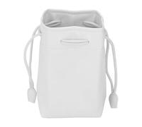 QANYEGN Sac Appareil Photo en Cuir PU, Sac d'appareil Photo reflète de Reflex numérique, Sac de Pochette à Crampons pour Un Organisateur de Stockage d'imprimante de Films d'apparei (Blanc)