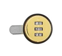 QANYEGN Serrure à came combinée, serrure à came codée par mot de passe, serrure d'armoire à combinaison numérique à 3 chiffres en alliage de zinc pour boîte aux lettres de tiroirs