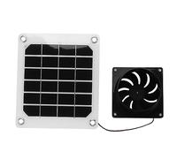 QANYEGN Solar Powered Fan Kit, 20W Solar Panel Exhaust Fan Kit, Solar Exhaust Fan with Protective Net for Chicken Coop, Greenhouse, Shed