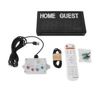 QANYEGN Tableau de Bord électronique à LED, Gardien de Score numérique, Tableau de Bord numérique à 4 Chiffres pour Jeux, Trou de maïs, Volley-Ball, Sports de Tennis de Table