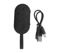 QANYEGN Télécommande sans Fil, télécommande à déclencheur de la caméra, clics de Selfie à Distance Rechargeable pour la Plupart des Smartphones, tablettes et caméra (Noir)