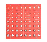 QANYEGN Thread Checker, Thread Nut Bolt Size Checker Aluminum Alloy Gauges for Metric and Imperial Sizes Practical Thread Gauges Identifier Gauges Easy Size Identification Tool