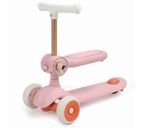 QANYEGN Trottinette pour enfants, siège amovible à hauteur réglable, roues lumineuses LED, support assis 2 en 1, trottinette pour tout-petits