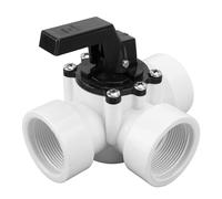 QANYEGN Valve de divertisseur de piscine, vanne à 3 voies, vannes de glissement de remplacement en plastique pour filetage pour 4715 pièces spa de piscine 4715