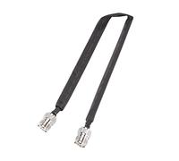 Qaoelf Câble coaxial Plat BT1550-W Prise SO239 Transmission 40cm | Câble plat 50 ohms, longueur environ 40 cm, connecteurs UHF SO239 à UHF SO239, usage et data.