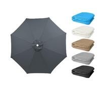 QAONEAY Umbrella Cloth 6.5ft Patio Replacement Canopy, Ribs 8 Cover, Parasols Water Resistant(Gray,300cm/10ft 8Ribs)(Sky Blue,200cm/6.5ft 8Ribs)