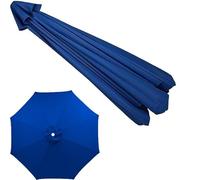 QAONEAY Umbrella Cloth 6 Ribs 8 Replacement Covers, Universal Outdoor Patio Canopy for .5ft 9ft 10ft, Round Shade Cloth(Khaki,200cm/6. 6Ribs)(Sky Blue,200cm/6.5ft 6Ribs)
