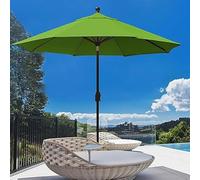 QAONEAY Umbrella Cloth 7ft/9ft/10ft Patio Replacement Canopy Cover, 6 Ribs/8 Ribs Sun, Top for Garden(Red,10ft 8Ribs)(Green,7ft 6Ribs)