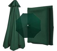 QAONEAY Umbrella Cloth Cover Replacement Patio, 6.5ft 9ft 10ft Round Canopy, 8 Ribs Sun Shade Anti-UV(Red,200cm/6. 8Ribs)(Red,300cm/10ft 8Ribs)