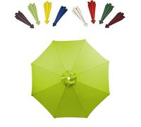 QAONEAY Umbrella Cloth Patio Cover for 6.5ft 9ft 10ft Umbrellas, Round Replacement Canopy, Universal Ribs 8 Cantilever Covers(Red,200cm/6. 8Ribs)(Red,300cm/10ft 8Ribs)