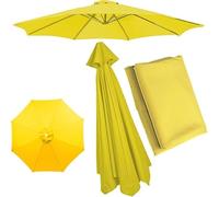 QAONEAY Umbrella Cloth Universal Replacement Canopy, 6 Ribs 8 Patio Parasol, .5ft 9ft 10ft Market Cover Waterproof(Red,200cm/6. 6Ribs)(Green,270cm/9ft 6Ribs)