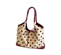 Qaonsciug 3. Sac à main élégant avec sangle réglable à pois, compact mais spacieux, poches d'accès rapide pour femme, sac d'oreiller tendance pour femme, Rouge, One Size