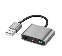 Qaonsciug Adaptateur USB vers 3 5 mm pratique. Améliorez votre expérience de jeu avec cette carte son externe. Meilleure qualité sonore