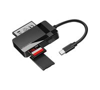 Qaonsciug Adaptateurs de lecteur de cartes USB 3.0 multifonction pour TF MS Fast Speed Data Sync Build Memory Card Reader