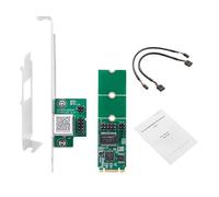 Qaonsciug Adaptateurs Ethernet 2,5 Gbit/s pour PC de bureau, adaptateurs réseau 2,5 G, puce I225, contrôleur Ethernet M.2, carte pour ordinateur de bureau