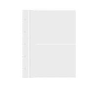Qaonsciug Album photo transparent multifonction pour bureau avec double fente de 7,6 cm