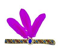 Qaonsciug Bandeaux à plumes pour Mardi Gras, bal de fin d'année, bal de fin d'année, pour fête, carnaval, célébration, coiffure, bandeau élastique confortable
