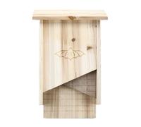 Qaonsciug Boîte à chauve-souris classique à double chambre en bois pour l'extérieur et facile à installer