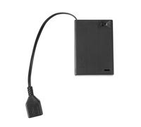 Qaonsciug Boîtier de rangement pour piles AA 2/3/4/6/8 emplacements avec USB pour construire un kit d'éclairage LED avec interrupteurs pour kit d'éclairage LED Boîte rechargeable