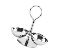 Qaonsciug Bol de buffet multi-cloisons avec bords arrondis pour une manipulation sûre pendant les dîners et les activités en plein air