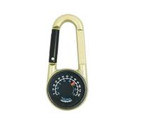 Qaonsciug Boussole double face thermomètres outil de navigation extérieur léger camping porte-clés accessoires de randonnée multifonction boucles de sac à dos accessoires de randonnée