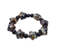 Qaonsciug Bracelet élastique réglable avec motifs de chats ludiques - Chaîne de poignet en perles en céramique pour femmes et adolescents - Cadeau unique fait à la main, taille unique, Comme décrit