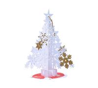 Qaonsciug Carte de vœux pop-up 3D pour Noël - Motif flocon de neige - Pour le Nouvel An - Fait à la main - Carte postale