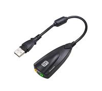 Qaonsciug Carte son externe USB 2.0 légère 7.1 canaux pour palyback instantané 7.1 canaux