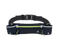 Qaonsciug Ceinture de course à pied double poche sac ceinture réfléchissante sac de sport ceinture d'entraînement sac banane sport