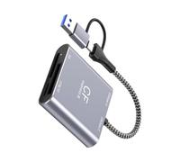 Qaonsciug CFE Lecteur de carte USB C 10 Gbps Type B USB 3.2 Gen 2 Adaptateur de vitesse de transfert pour ordinateur portable Lecteur en aluminium