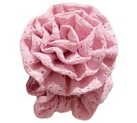 Qaonsciug Chouchous à cheveux épais avec fleur de rose - Chouchou surdimensionné - Élégant - Pour femme