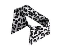 Qaonsciug Col imprimé léopards chemise détachable accessoire de mode polyester pour un look tendance en couches col imprimé léopard, Imprimé léopard gris, Taille unique