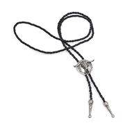 Qaonsciug Cravate de cowboy Bolo Vintage pour homme Cravate de cowboy Western Vintage Bolo Cravate, Argent thaïland, taille unique