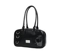 Qaonsciug Élégant sac à main en cuir synthétique avec fermeture éclair - Grand sac à main pour les étudiants, les trajets quotidiens et les voyages décontractés