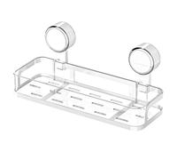 Qaonsciug Étagère de rangement à ventouse pour salle de bain Wasy Installation Wasy Organiseur de salle de bain Convient à tous les murs lisses