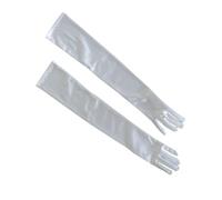 Qaonsciug Gants blancs pour mariage, concert, opéra, fête, costume blanc pour mariée et demoiselles d'honneur