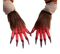 Qaonsciug Gants De Pâques Pour Adolescents Et Adultes Mitaines De Cosplay Doigt Complet En Forme De Griffe De Loup Effrayant Fournitures De Fête De Carnaval Patte De Griffe Pour Hommes Adultes Et