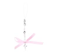 Qaonsciug Joli nœud étoile perle pendentif chaîne téléphone poche porte-clés sangle suspension sangle décoration pour clés, sac à main