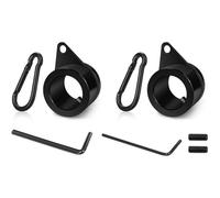 Qaonsciug Lot de 2 anneaux anti-enchevêtrement en alliage d'aluminium rotatifs à 360° avec crochet pour mâts de drapeau de 2 à 2,5 cm