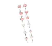 Qaonsciug Lot de 2 guirlandes de fleurs en papier de 2,5 m de long pour anniversaire, fête prénatale, mariage, cérémonie, décoration