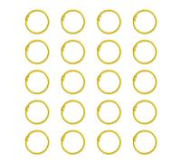 Qaonsciug Lot de 20 anneaux de reliure en métal de 25 mm pour une gestion efficace des documents et des projets d'artisanat