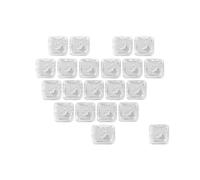 Qaonsciug Lot de 21 capuchons de touches en forme de chaton avec motif cœur rétroéclairé transparent et adapté pour claviers mécaniques de jeu lisses