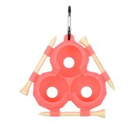 Qaonsciug Lot de 3 housses de protection en silicone pour balle de golf avec tees compacts et clip de transport Plusieurs couleurs Pour entraînement de golf