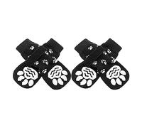 Qaonsciug Lot de 4 chaussons de pluie et de neige pour chien avec semelles antidérapantes